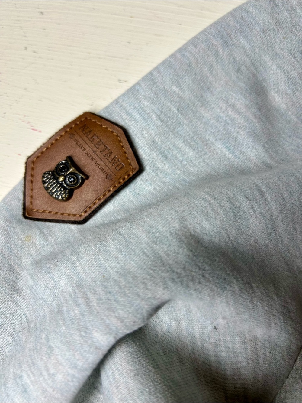 Naketano Artemis Heather Oatmeal Cowl Neck Pullover Size M European Streetware - Picture 13 of 16